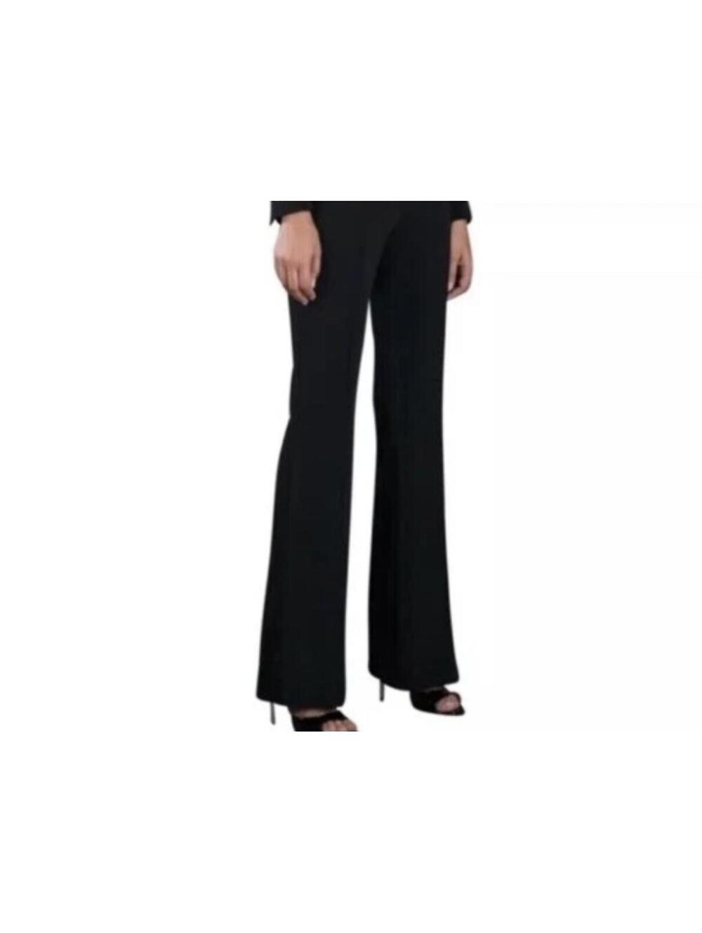 Burberry London Black Wool Bootcut Dress Pants Trousers US 12 NWOT